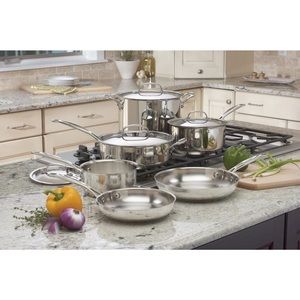 Cuisinart Chef’s Classic Stainless Steel 11 Piece Cookware Set [Brand New]